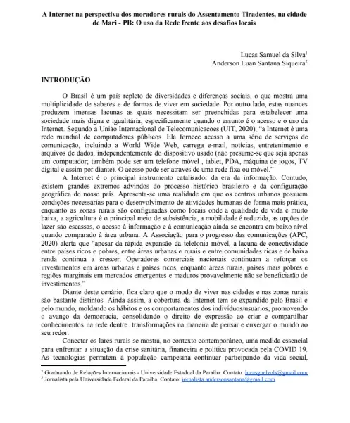 Capa da publicação